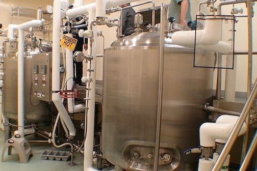 Fermentation vessel for bacteria. 